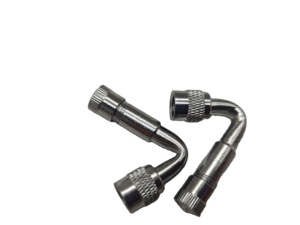 Estensione Valvola Pneumatico in Ottone 45/90/135 Gradi, Filettatura 8V1, Prolunga Valvola Americana per Auto, Moto, Monociclo - Product Image 2