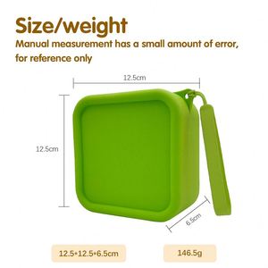 Bolsa de Cosméticos Cuadrada Impermeable para Mujer, Bolsa de Maquillaje, Monedero con Cierre, Hecha de Plástico Resistente para Uso en Exteriores, Color Personalizado - Product Image 2