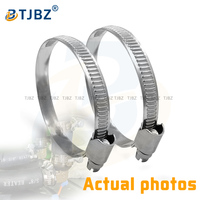 Collier de serrage métrique réglable en acier inoxydable de type allemand pour turbocompresseur, 35-51 mm, usage industriel, fourni par l'usine de Tianjin