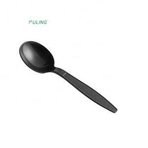 FULING Cuillères en plastique lourdes <span class=keywords><strong>Couverts</strong></span> dans un emballage individuel Cuillère à soupe en plastique jetable - Product Image 1