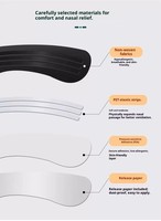 Bandes nasales universelles aux herbes multicolores anti-ronflement, combo de bandes nasales et de rubans buccaux certifiés CE pour la vente en gros