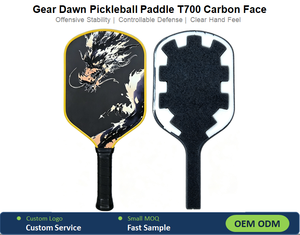 ไม้พายพิคเคิลบอล Gear Dawn รุ่น T700 หน้าคาร์บอน แกนคอมโพสิต EPP+EVA ไม้พายอเนกประสงค์ รูปทรงยาว เหมาะสำหรับทุกฤดูกาล ฝึกซ้อมในร่มและกลางแจ้ง - Product Image 4