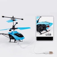 Mini Avion de Haute Qualité à Détection de Gestes par Infrarouge, Jouet Volant Télécommandé avec Lumière Clignotante, Hélicoptère RC
