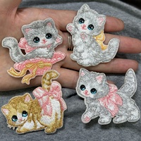 Patchs brodés thermocollants de fruits de dessin animé, patch brodé mignon fraise orange pour la décoration de vêtements et de sacs à dos