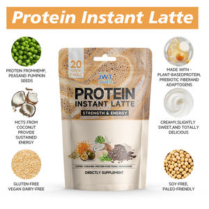 Polvere di Proteine Vegetali e Superfood OEM ad Alto Contenuto Proteico, Bevanda al Latte di Cocco con Adattogeni e Funghi - Product Image 5