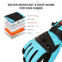 Savior Moufles et Gants Chauffants Électriques Rechargeables pour Ski, Randonnée et Marche, pour Enfants