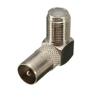 Adaptateur de <span class=keywords><strong>prise</strong></span> vers câble coaxial, 90 degrés, type F, alliage d'aluminium, angle droit, connecteur de <span class=keywords><strong>prise</strong></span> d'<span class=keywords><strong>antenne</strong></span> <span class=keywords><strong>TV</strong></span> - Product Image 4