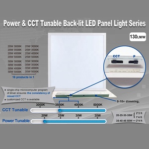 <span class=keywords><strong>Panel</strong></span> LED Delgado de Alto Lumen 1x4 2x2 2x4 con Potencia Seleccionable 30W 40W 50W 60W 3000K 4000K 5000K, Regulable y con CCT Ajustable - Product Image 4