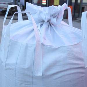 Bolsas a granel duraderas FIBC, sacos de PP tejido con capacidad de carga, cuatro ganchos de sujeción, fondo plano, bolsa de una tonelada - Product Image 4