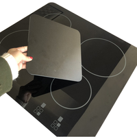 Plaque de cuisson à induction en céramique trempée 4 brûleurs pour cuisine et usage extérieur Taille personnalisée