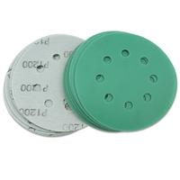 PEXMIENTAS 100 mm vert céramique crochet et boucle papier abrasif disque de ponçage abrasif Film Polyester disque de ponçage pour ponçage de voiture