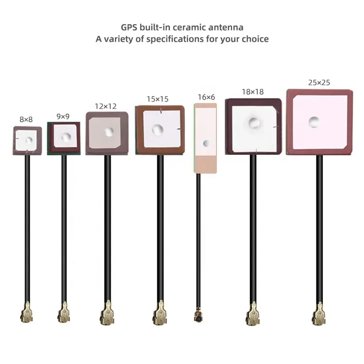 활성 내부 GPS 안테나 25*25mm 패치 세라믹 1575.42Mhz 안테나