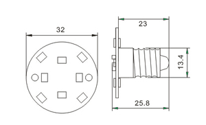 หลอดไฟ LED พิกเซลสีขาวขนาด 32 มม. E14 สำหรับเครื่องเล่นสนุกสนาน ขายส่งจากจีน หลอดไฟคาโบชอง <span class=keywords><strong>E10</strong></span> 60v 24v สำหรับไฟส่องสว่างเครื่องเล่นม้าหมุน - Product Image 5