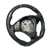 Volant sport personnalisable en fibre de carbone et cuir PU à 3 branches pour E90 E91 E92 E93