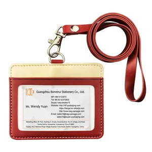 ISO certificate trendy customized many color options business card holder and leather card holder and id card holder