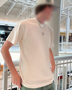 Camiseta de algodón con lavado ácido al por mayor para hombre, estampado personalizado bajo demanda, ropa urbana en blanco, proveedor líder, camiseta casual blanca de manga corta - Product Image 1