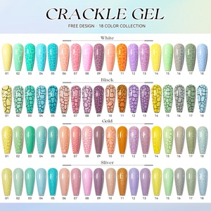 JTING Vernis à ongles effet craquelé unique et populaire, 18 couleurs, haute pigmentation, kit de vernis à ongles craquelé, OEM, personnalisation privée - Product Image 4