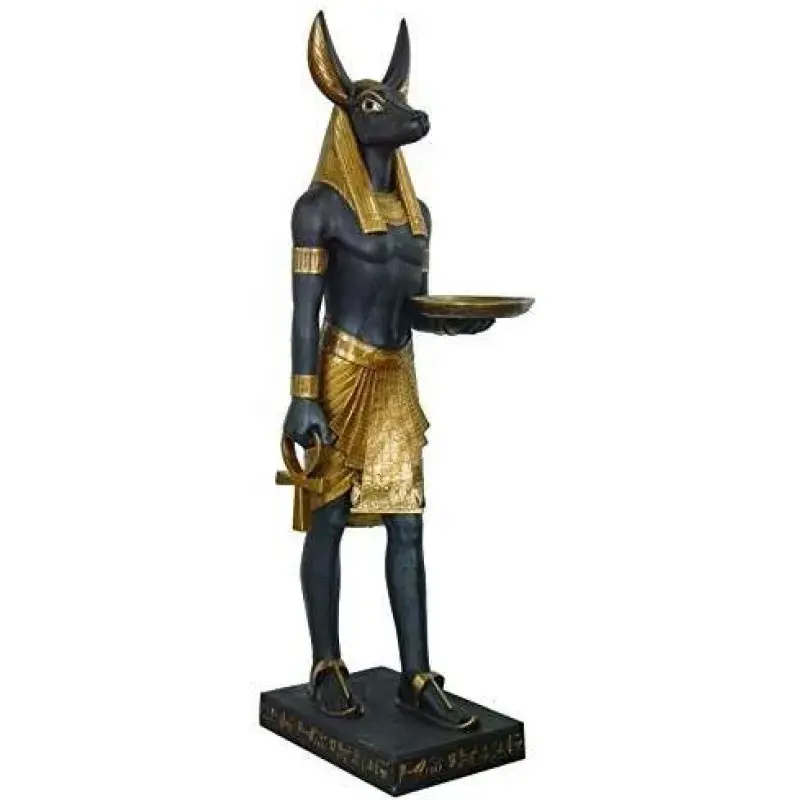 Prix usine grandeur nature métal ancien Anubis chien égyptien Sculpture Bronze Statues égyptiennes Sculpture à vendre