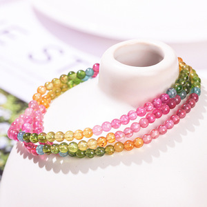 Bracelet extensible <span class=keywords><strong>en</strong></span> perles de <span class=keywords><strong>tourmaline</strong></span> naturelle dégradée <span class=keywords><strong>arc</strong></span>-<span class=keywords><strong>en</strong></span>-<span class=keywords><strong>ciel</strong></span> de 8 mm, vente <span class=keywords><strong>en</strong></span> gros, bijoux <span class=keywords><strong>en</strong></span> cristal de guérison, cadeau - Product Image 5