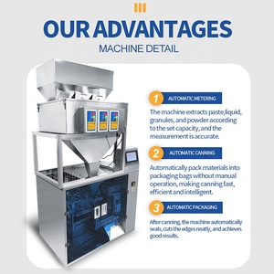 Factory Wholesale 1-100g <b>Stand</b>-up Pouch Sachet Pneumatic Grain Granule Spice Chocolate Popcorn Premade Pouch Packaging Machine - Product Image 2