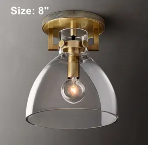 Lampe suspendue en verre de décoration de luxe LED pour le salon