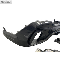 Kit de carrocería de coche de parachoques trasero difusor de fibra de carbono estilo LD para BMW X6 G06