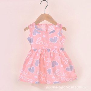 Vestito per Bambine, Abbigliamento per Bambini, Abiti da Casa, Pigiama Estivo in Spandex e Poliestere con Motivi Cartoon, Gonna da Spiaggia Stile Principessa - Product Image 4