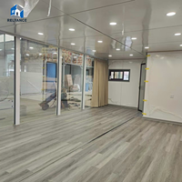 RELYANCE Cabine préfabriquée de 30 pieds avec 2-3 chambres, 10 unités par 40HQ, économie sur le fret maritime, idéale comme boutique ou magasin éphémère