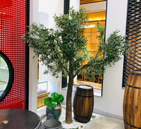 Olivier Olivier Grand Arbre Artificiel Moderne et Réaliste pour la Décoration Intérieure et Extérieure des Restaurants Hôtels Olivier