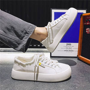 Chaussures en toile DA pour hommes, coupe basse, respirantes, antidérapantes, résistantes à l'usure, à lacets, semelle épaisse - Product Image 2