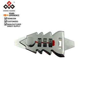 กุญแจรหัสแบบหมุน 3 ตัวเลข ทำจากโลหะผสมสังกะสี ดีไซน์ทันสมัย เรียบง่าย คุณภาพสูง ทนทาน เหมาะสำหรับกระเป๋าเดินทาง กระเป๋าถือ - Product Image 1