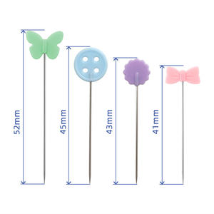Fleur point papillon bouton épingle à coudre 200 pièces/boîte combinaison de couleurs positionnement pour aiguilles à coudre - Product Image 2