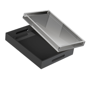 Hiện đại trong suốt bàn hiển thị khay FDA kiểm tra chất lượng cao Acrylic hiển thị cho món tráng miệng bánh mì 20cm rõ ràng màu sắc có sẵn kệ - Product Image 3