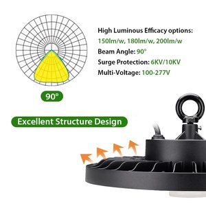 מסחרי תעשייתי תאורת <span class=keywords><strong>100W</strong></span> 150W 200W 240W סדנה <span class=keywords><strong>Led</strong></span> UFO גבוהה מפרץ אור עבור סופרמרקט מחסן אולם התעמלות - Product Image 4