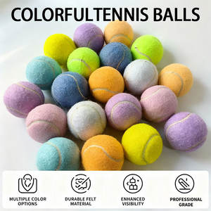 Özelleştirilmiş LOGO Yüksek Kalite Yüksek Esneklik Tenis Antrenman Padel Topları Etkileşimli Köpek Oyuncak Topu Spor Eğlencesi İçin - Product Image 4