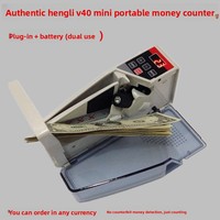 Haute qualité Portable Mini petite machine de comptage d'argent V40 modèle d'exportation multinational monnaie Support compteurs de factures