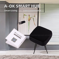 A-OK AC520-02 Tuya Wi-Fi RF Gateway HUB, Accesorio de Lujo para la Aplicación Smart Life, Control por Voz Digital Electrónico, Resistente al Agua para Exteriores