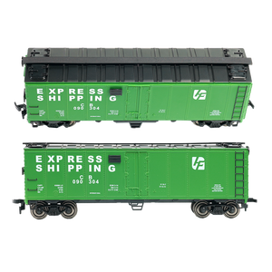 Vagons frigorifiques durables de type HO de 40 pieds, modèle de wagon ferroviaire à l'échelle 1:87 pour les passionnés de modélisme ferroviaire et les collectionneurs - Product Image 1