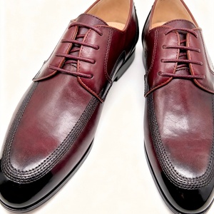Chaussures italiennes en cuir véritable marron brillant de haute qualité, à enfiler, confortables et légères pour le printemps, usage quotidien professionnel, chaussures de mariage pour l'automne - Product Image 5