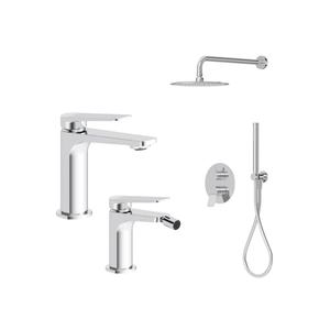 حنفية حمام فاخرة وعصرية من سبائك الزنك، صنبور شلال، طقم حنفيات حمام للماء الساخن والبارد - Product Image 1