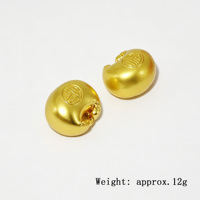 Pendentifs Breloques Mignons en Forme de Caractère Fu, Style Chinois, Motif Cadenas Mignon, pour Colliers DIY, Chaînes de Pull, Apprêts de Bijoux, Vente en Gros