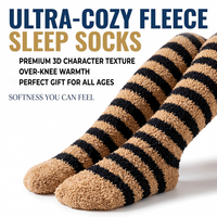 17 styles de chaussettes de sommeil thermiques en peluche 3D, douces et confortables, en polaire corail, mi-hautes, pour la maison, chaudes pour l'hiver