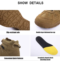 Bottes tactiques antidérapantes d'extérieur, chaussures de sport imperméables de sécurité, chaussures de randonnée tactiques d'extérieur, bottes de randonnée pour hommes
