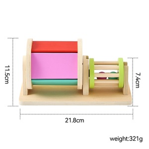 JET OEM Ensemble sensoriel tactile Montessori <span class=keywords><strong>en</strong></span> <span class=keywords><strong>bois</strong></span> : Tambour et planches d'association <span class=keywords><strong>en</strong></span> forme de cloche pour le développement sensoriel des enfants de 4 à 6 ans - Product Image 4