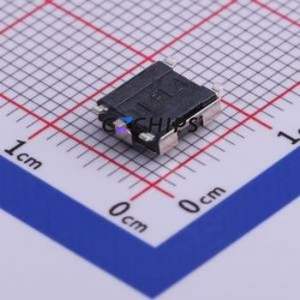 DTSGZML-61R-V-T/R Tactile Switch SMD-4P,6.2x6.2mm Switch Single Pole Single Throw Round Button Vertical Mount 6.2mm - Product Image 2