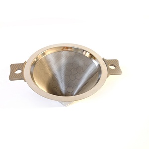 <span class=keywords><strong>Filtre</strong></span> à café pour pour-over, écologique, en acier inoxydable 304 perforé, style américain, portable, avec poignée de suspension - Product Image 6