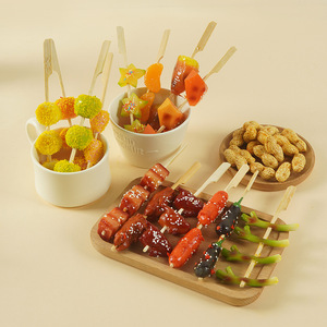 Pinchos <span class=keywords><strong>de</strong></span> barbacoa simulados a gran escala, modelo simulado <span class=keywords><strong>de</strong></span> carne a la parrilla, pan rallado frito, modelos <span class=keywords><strong>de</strong></span> alimentos simulados - Product Image 2