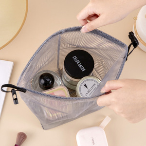 <b>Transparent</b> Waterproof Toiletry <b>Bag</b> Rectangle Gray Water Resistant Home Storage <b>Makeup</b> Organizer Summer 2024 - Product Image 2