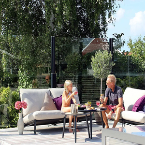 Sistema de Rieles Deslizantes Manuel, Barandilla Retráctil de Aluminio <span class=keywords><strong>para</strong></span> Ventanas, Valla de Vidrio Deslizante <span class=keywords><strong>para</strong></span> Restaurantes - Product Image 6