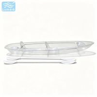 Sac flottant latéral pour siège de kayak en polycarbonate, deux places, avec pagaie double pour la pêche, personnalisé de Chine, Lumark Rotomolded